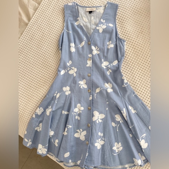 Universal Thread Blue Sleeveless V-Neck Sundress - NWOT szXS - Picture 3 of 5